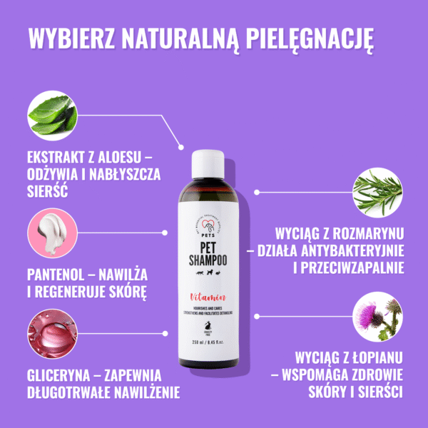 4 Specjalistyczne Szampony - Zestaw PETS