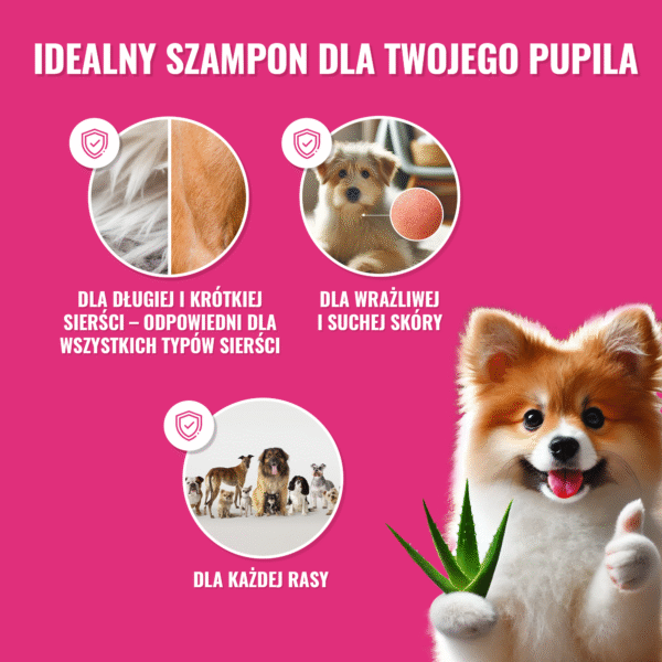 PET Shampoo Aloe Vera / Szampon Aloesowy