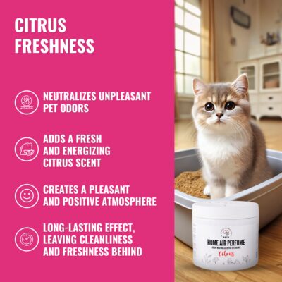 Home Air Perfume Citrus/Odor Neutralizer for Interiors with a Citrus Scent