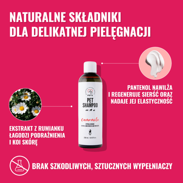 4 Specjalistyczne Szampony - Zestaw PETS