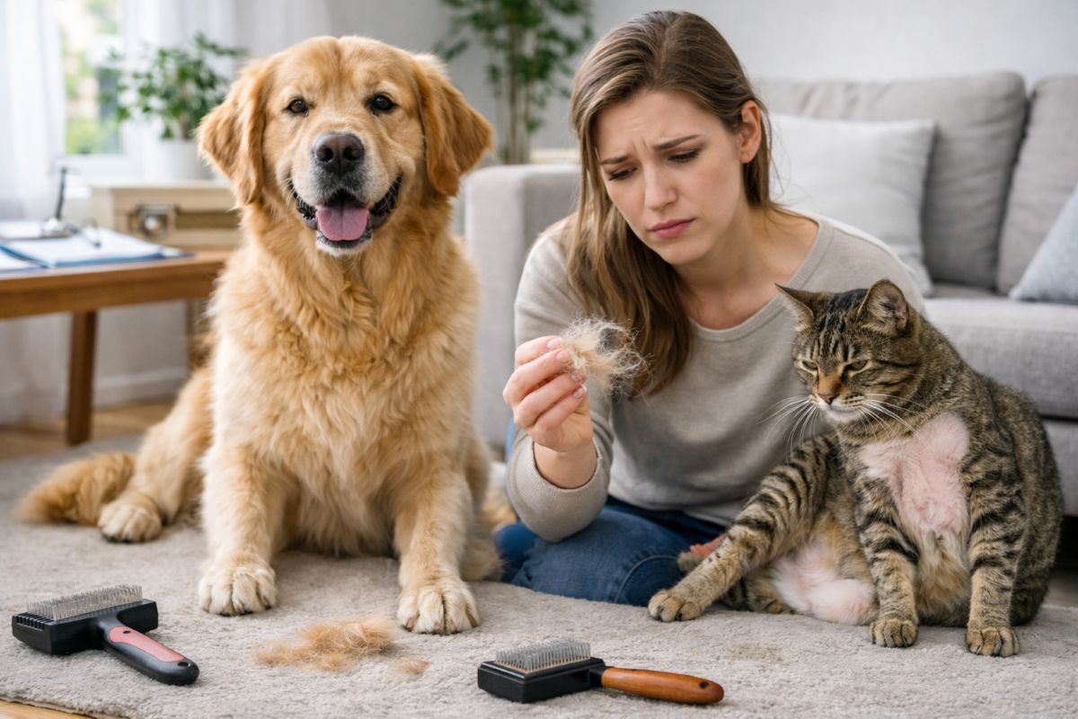 Wypadanie sierści u psa i kota – norma czy sygnał problemów zdrowotnych? 